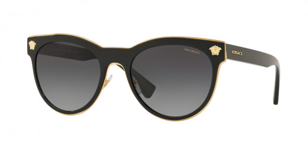Versace VE2198 - Sunglasses, 1002T3 - BLACK LIGHT GREY GRADIENT GR (BLACK)