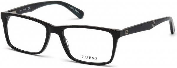 Guess GU1954 Eyeglasses, 001 - Shiny Black / Shiny Black
