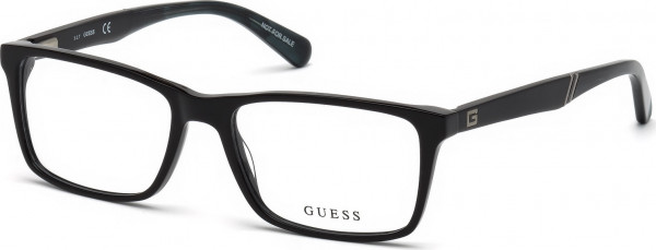 Guess GU1954 Eyeglasses, 001 - Shiny Black / Shiny Black
