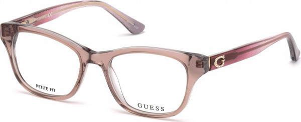 Guess GU2678 Eyeglasses, 059 - Shiny Beige / Fuxia/Gradient