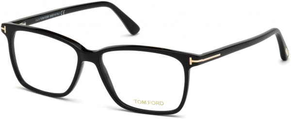 Tom Ford FT5478-B Eyeglasses, 001 - Shiny Black/  Blue Block Lenses