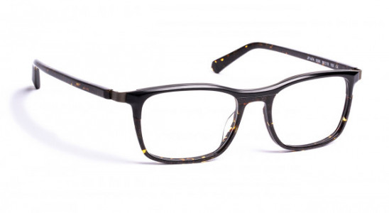 J.F. Rey JF1474 Eyeglasses, 0090 TOP BLK/BOTTOM DEMI/METAL GUN