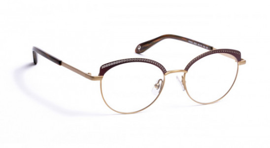 J.F. Rey PM052 Eyeglasses, BROWN/BRUSHED GOLD (9055)
