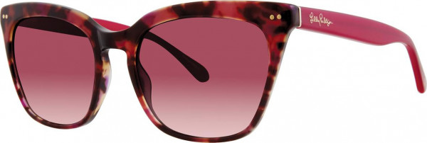 Lilly Pulitzer Kenda Sunglasses, Pink Tortoise