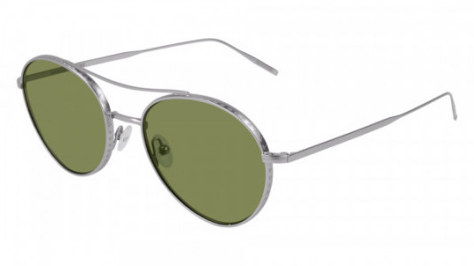 Tomas Maier TM0064S Sunglasses, 002 - SILVER with GREEN lenses