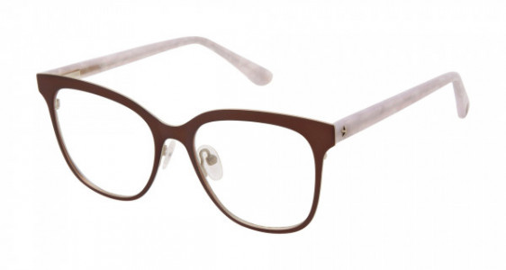 Jessica Simpson J1160 Eyeglasses, BRN BROWN/IVORY MARBLE