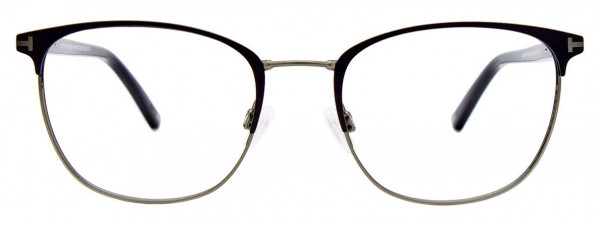 EasyTwist ET994 Eyeglasses, 090 - Matt Black & Steel Green