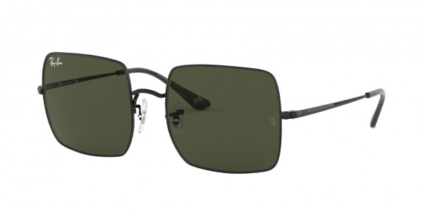 Ray-Ban RB1971 SQUARE Sunglasses, 914831 SQUARE BLACK G-15 GREEN (BLACK)