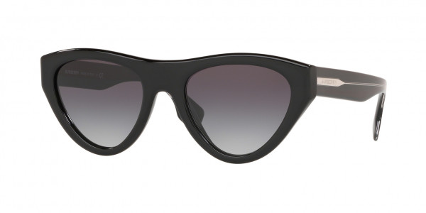 Burberry BE4285 Sunglasses, 37588G BLACK GREY GRADIENT (BLACK)