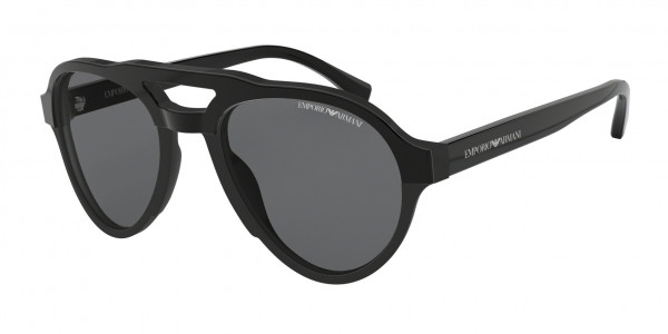 Emporio Armani EA4128 Sunglasses, 501781 SHINY & MATTE BLACK POLAR GREY