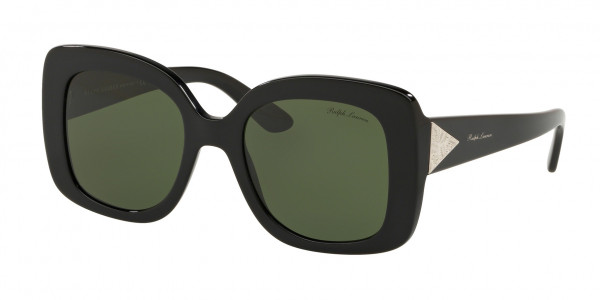 Ralph Lauren RL8169 Sunglasses, 500171 SHINY BLACK BOTTLE GREEN (BLACK)