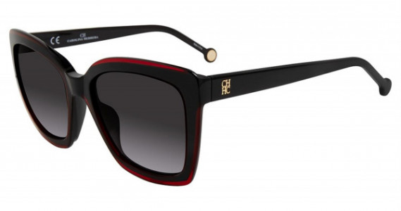 Carolina Herrera SHE788 Sunglasses, Black Red 01CP