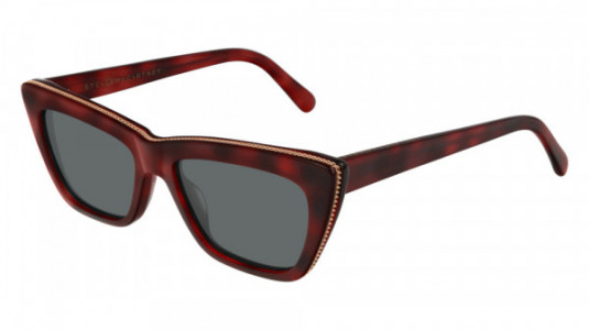 Stella McCartney SC0188S Sunglasses, 003 - HAVANA with SMOKE lenses