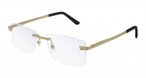 Cartier CT0167O Eyeglasses, 004 - GOLD with TRANSPARENT lenses