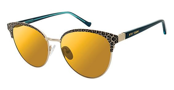Betsey Johnson LOVE STAR Sunglasses, LEOPARD