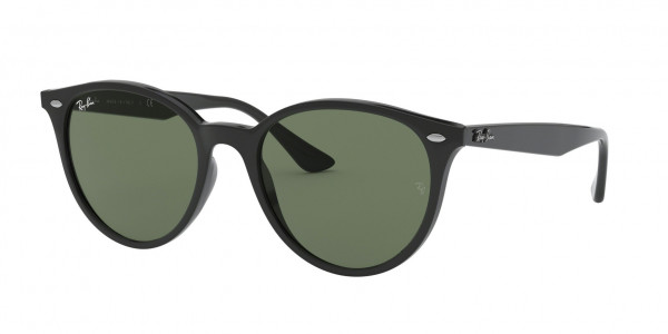 Ray-Ban RB4305F Sunglasses, 601/71 BLACK DARK GREEN (BLACK)