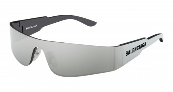 Balenciaga BB0041S Sunglasses, 002 - SILVER with SILVER lenses