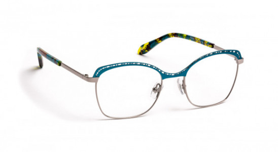 J.F. Rey PM058 Eyeglasses, TURQUOISE/SHINY SILVER (2510)