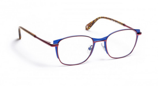 J.F. Rey PM056 Eyeglasses, SHINY BURGUNDY/BLUE (3520)
