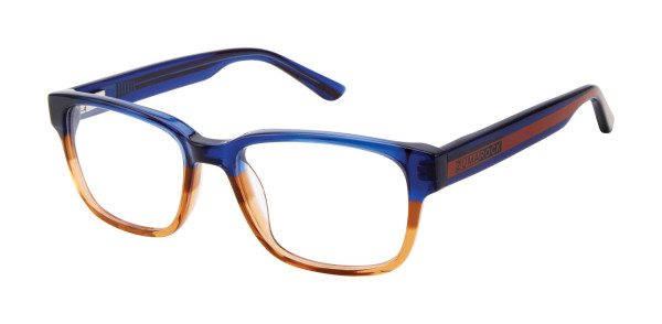 Zuma Rock ZR003 Eyeglasses, Blue/Brown (BLU)