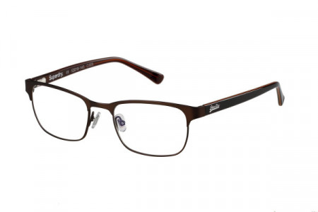 Superdry CARTER Eyeglasses, Matte Brown/Orange ()