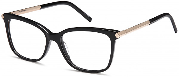Di Caprio DC332 Eyeglasses, Black Gold