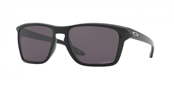 Oakley OO9448 SYLAS Sunglasses, 944801 SYLAS POLISHED BLACK PRIZM GRA (BLACK)