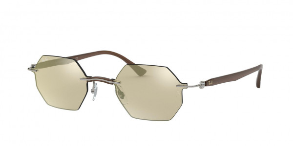 Ray-Ban RB8061 Sunglasses, 159/5A GREY LIGHT BROWN MIRROR GOLD (GREY)
