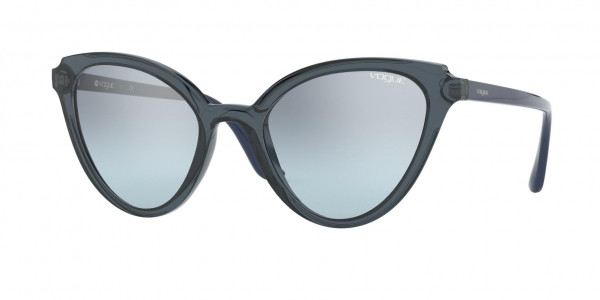 Vogue VO5294S Sunglasses, 27647C TOP TRANSPARENT BLUE/BLUE AZUR (BLUE)