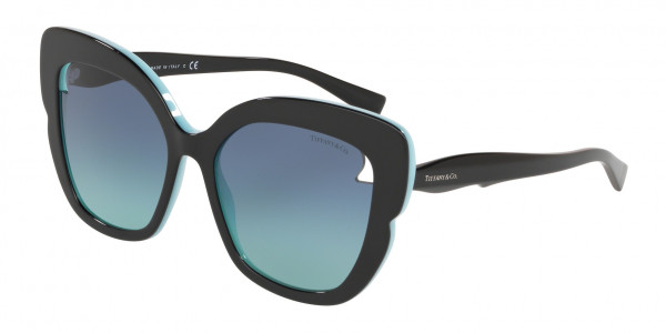 Tiffany & Co. TF4161 Sunglasses, 80559S BLACK ON TIFFANY BLUE TIFFANY (BLACK)
