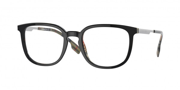 Burberry BE2307F COMPTON Eyeglasses, 3838 COMPTON TOP BLACK ON VINTAGE C (BLACK)