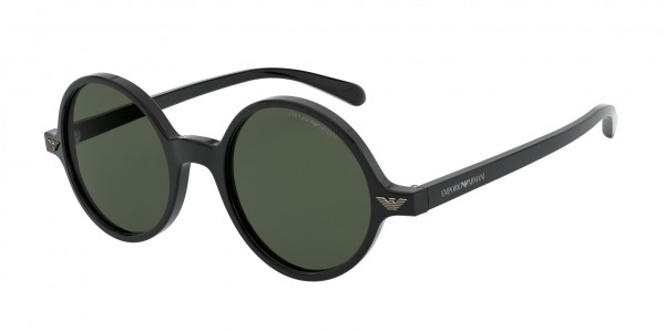Emporio Armani EA 501M Sunglasses, 501771 BLACK DARK GREEN (BLACK)
