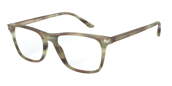 Giorgio Armani AR7177 Eyeglasses, 5773 MATTE STRIPED GREEN
