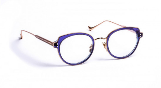 VOLTE FACE NAWEL Eyeglasses, BLUE / SHINY PINK GOLD (2055)