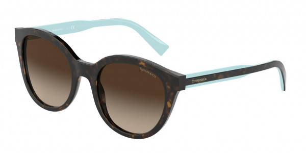 Tiffany & Co. TF4164 Sunglasses, 80153B HAVANA BROWN GRADIENT (TORTOISE)