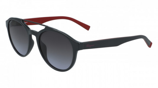Ferragamo SF937S Sunglasses, (023) DARK GREY/RED