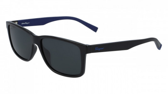 Ferragamo SF938S Sunglasses, (962) BLACK/BLUE