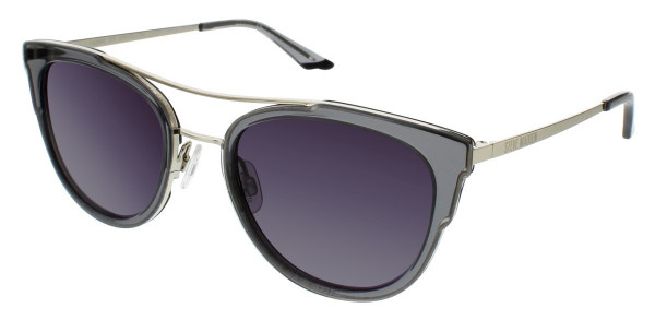 Steve Madden MADELLINE Sunglasses, Grey Transparent