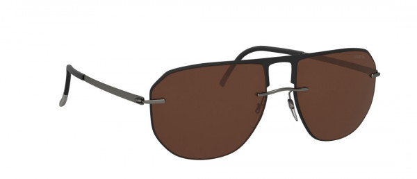 Silhouette Accent Shades 8704 Sunglasses, 9040 SLM POL Brown