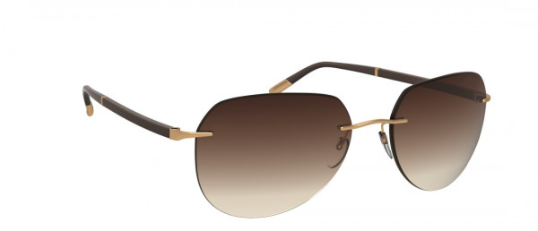 Silhouette Sun C-2 8709 Sunglasses, 7520 Classic Brown Gradient