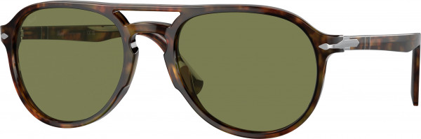 Persol PO3235S Sunglasses, 01084E CAFFE GREEN (TORTOISE)