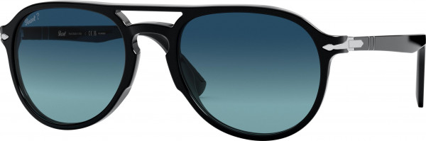 Persol PO3235S Sunglasses, 095/S3 BLACK BLU GRAD POLAR (BLACK)