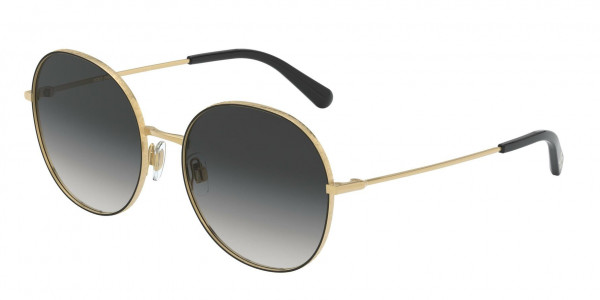 Dolce & Gabbana DG2243 Sunglasses, 13348G BLACK LIGHT GREY GRADIENT BLAC (BLACK)
