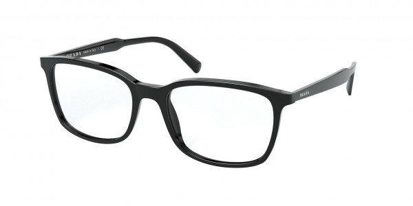 Prada PR 13XV CONCEPTUAL Eyeglasses, 1AB1O1 BLACK (BLACK)