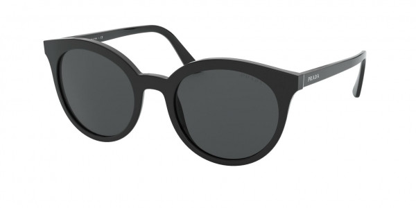 Prada PR 02XSF Sunglasses, 1AB5S0 BLACK GREY GRADIENT (BLACK)