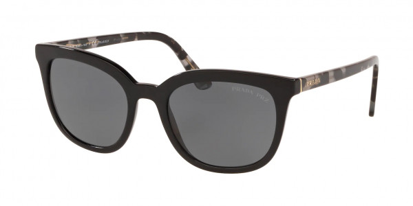 Prada PR 03XS HERITAGE Sunglasses, 1AB5Z1 HERITAGE BLACK POLAR GREY (BLACK)