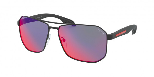 Prada Linea Rossa PS 51VS Sunglasses, DG09Q1 BLACK RUBBER (BLACK)
