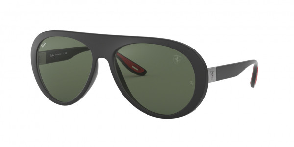 Ray-Ban RB4310M FERRARI Sunglasses, F60271 FERRARI MATTE BLACK GREEN (BLACK)