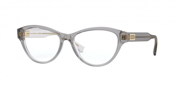 Versace VE3276A Eyeglasses, 593 TRANSPARENT GREY (GREY)
