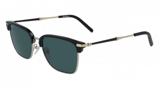 Ferragamo SF227S Sunglasses, (703) LIGHT GOLD/BLACK
